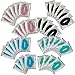 Set of 40pcs Collagen Lip Masks Pads for Dry Lips with Green Aloe Vera, Red Wine, Black Mud Volcanic Soil and Blue Marine Algae Seaweed for Moisture, Plumper, Wrinkles Removal, Firming and Nourishing