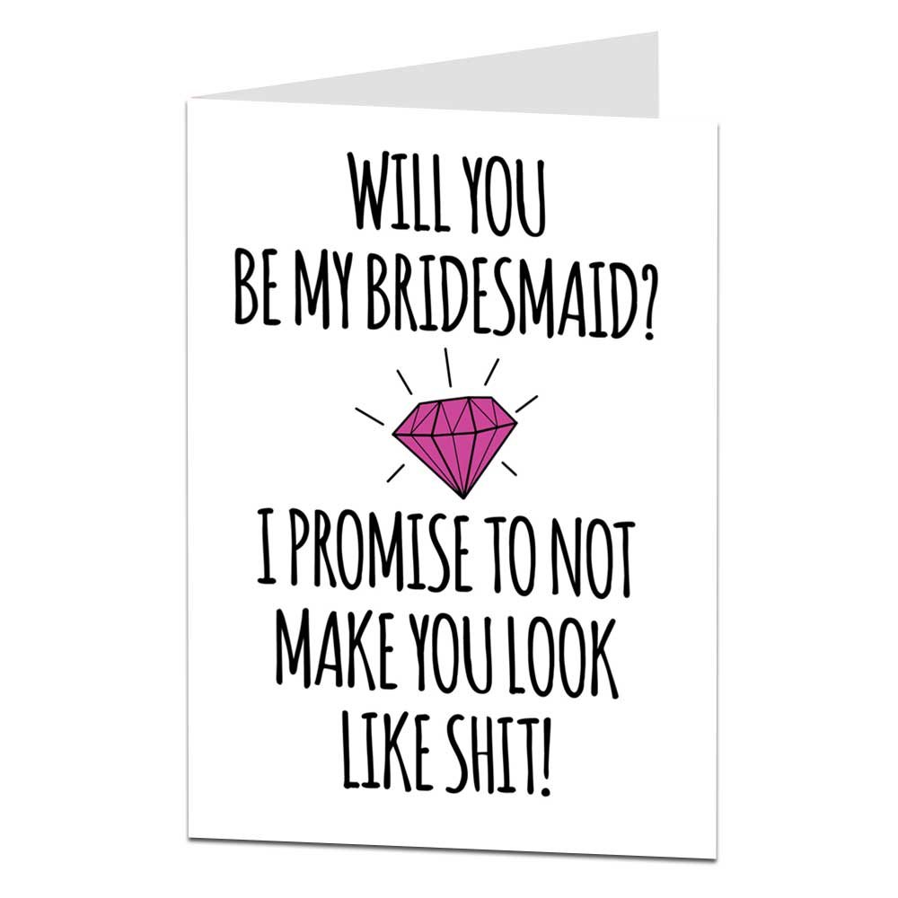 Funny Will You Be My Bridesmaid Cards Ideas
