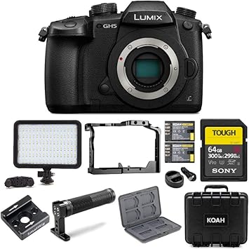Amazon Com Panasonic Gh5 Lumix 4k Mirrorless Wi Fi Bt 3 2
