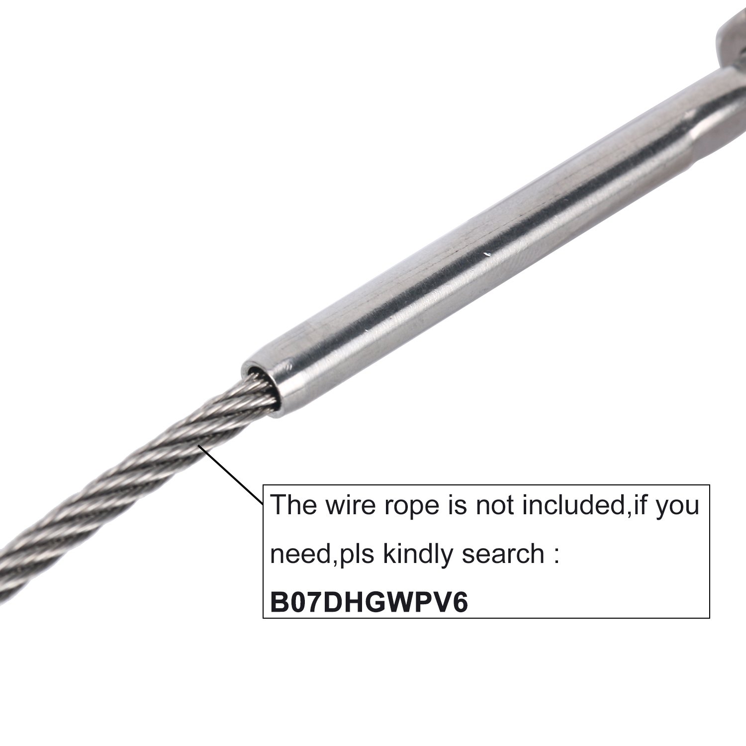 Decking & Fencing Cable Railing Swage Threaded Stud Tension End Fitting