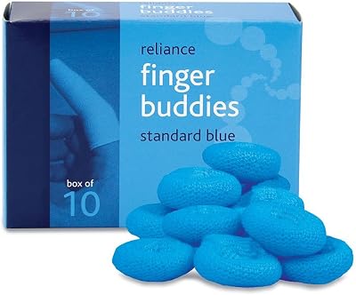 Reliance Medical Finger Buddies Standard Bandage Box Blue Pack of 10