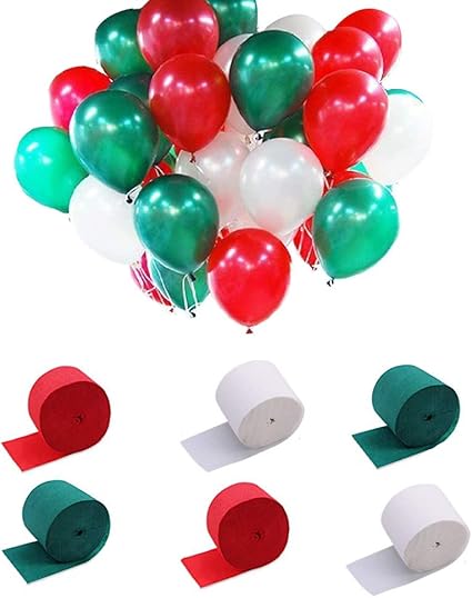 Amazon Com Pink Gold Color Crepe Paper Party Streamer Balloon
