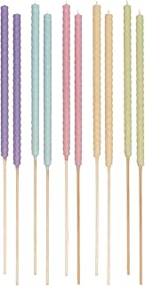 Hussala Narbonne Gartenfackel in 10er Sets, Wachsfackeln mit 5 Farben