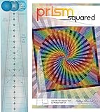 Bundle of Phillips Fiber Art 10 Degree Wedge Ruler, and Prism Squared Quilt Pattern, Finished Size 59