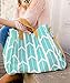 Teal Arrows Weekender Tote Bag