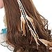 AWAYTR Feather Headband Indian Headpiece - Bohemian Tassels Girls hairband Festival Headwear For Women (Sky Blue)