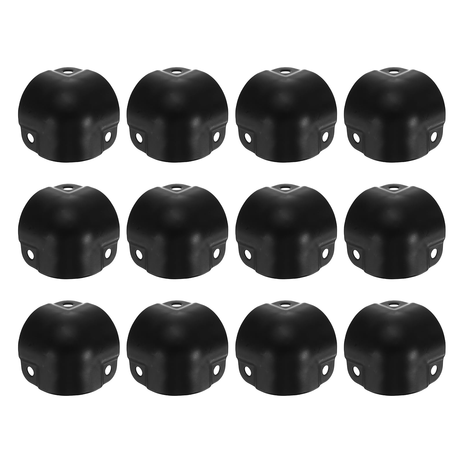 Photo 1 of uxcell 12 Pcs Decorative Box Corner Cover, 26mm Metal Edge Guard, Furniture Corner Edges Protector, Black