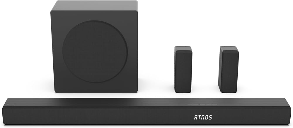 Hisense AX5100Q 5.1 Channel Soundbar Dolby Atmos DTS:X 6.5in Wireless Subwoofer