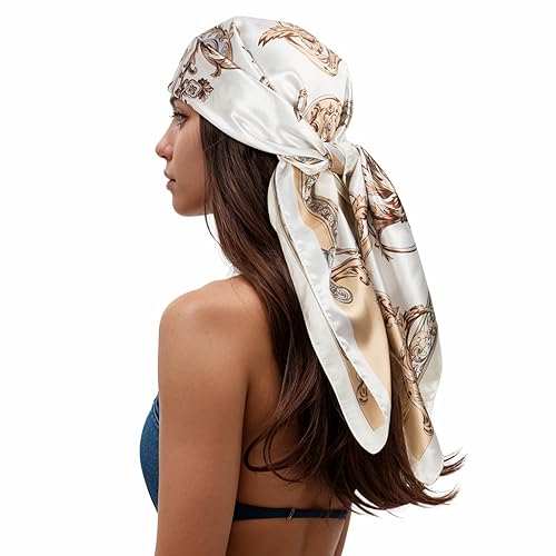Satin Scarf Wrap Hair In Scarf For Bed Head Scarf For Sleeping