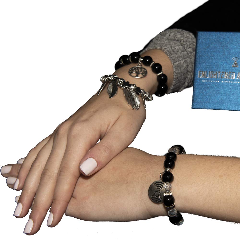 Fashion charm bracelet, 3 set bracelets | Couples meditation, distance, love bracelets | Mindfulness bracelet | Meditation set bracelet unisex| Multiuse adjustable bracelet |Beaded yoga for men, women