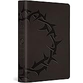 ESV Large Print Compact Bible, Red Letter (TruTone, Charcoal, Crown Design): Holy Bible, English Standard Version