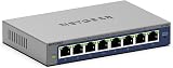 Netgear GS108EV4 8-Port Gigabit Managed Switch VLAN QoS IGMP FANLESS