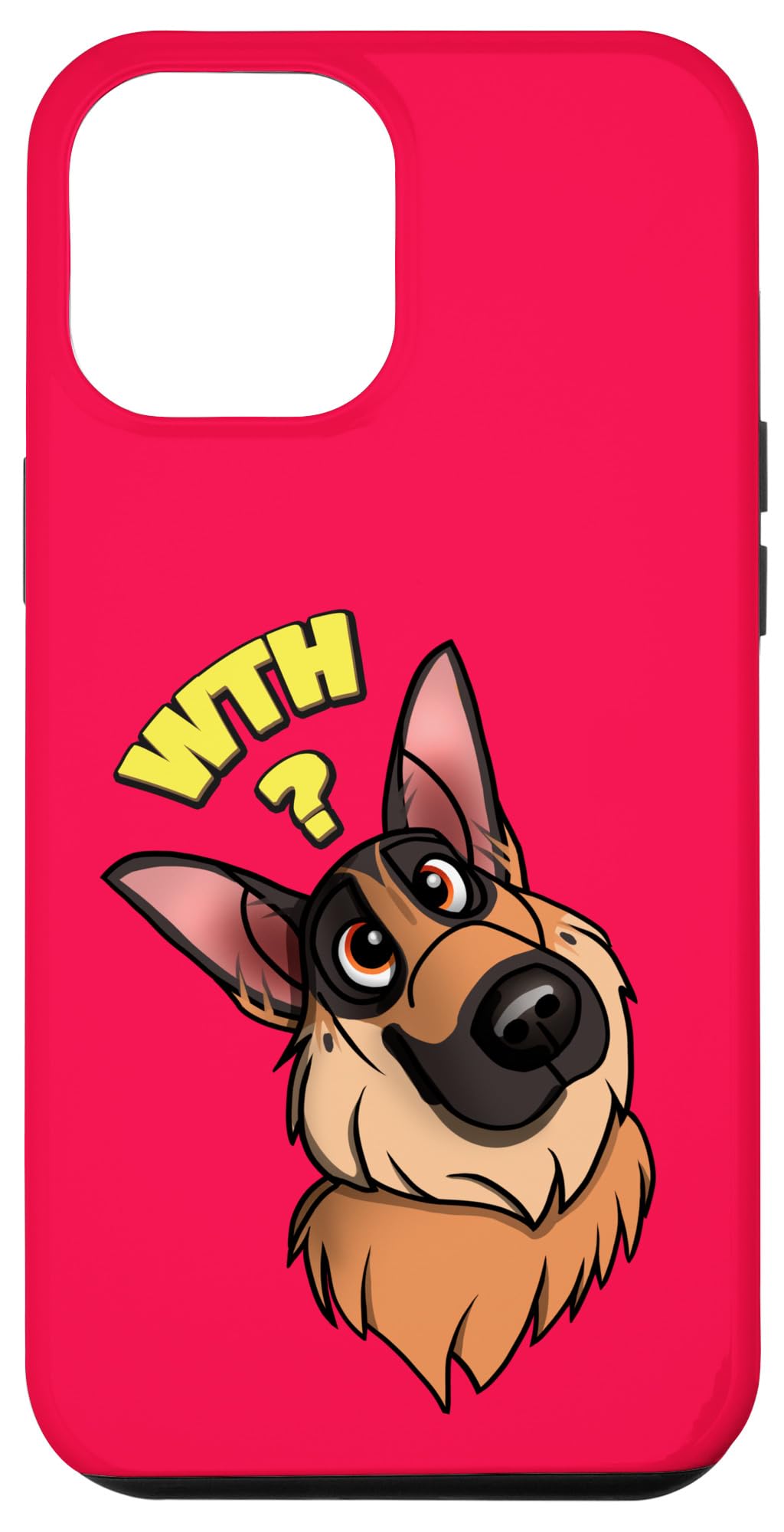 iPhone 15 Pro Max German Shepherd Head Tilting What in the heck Case
