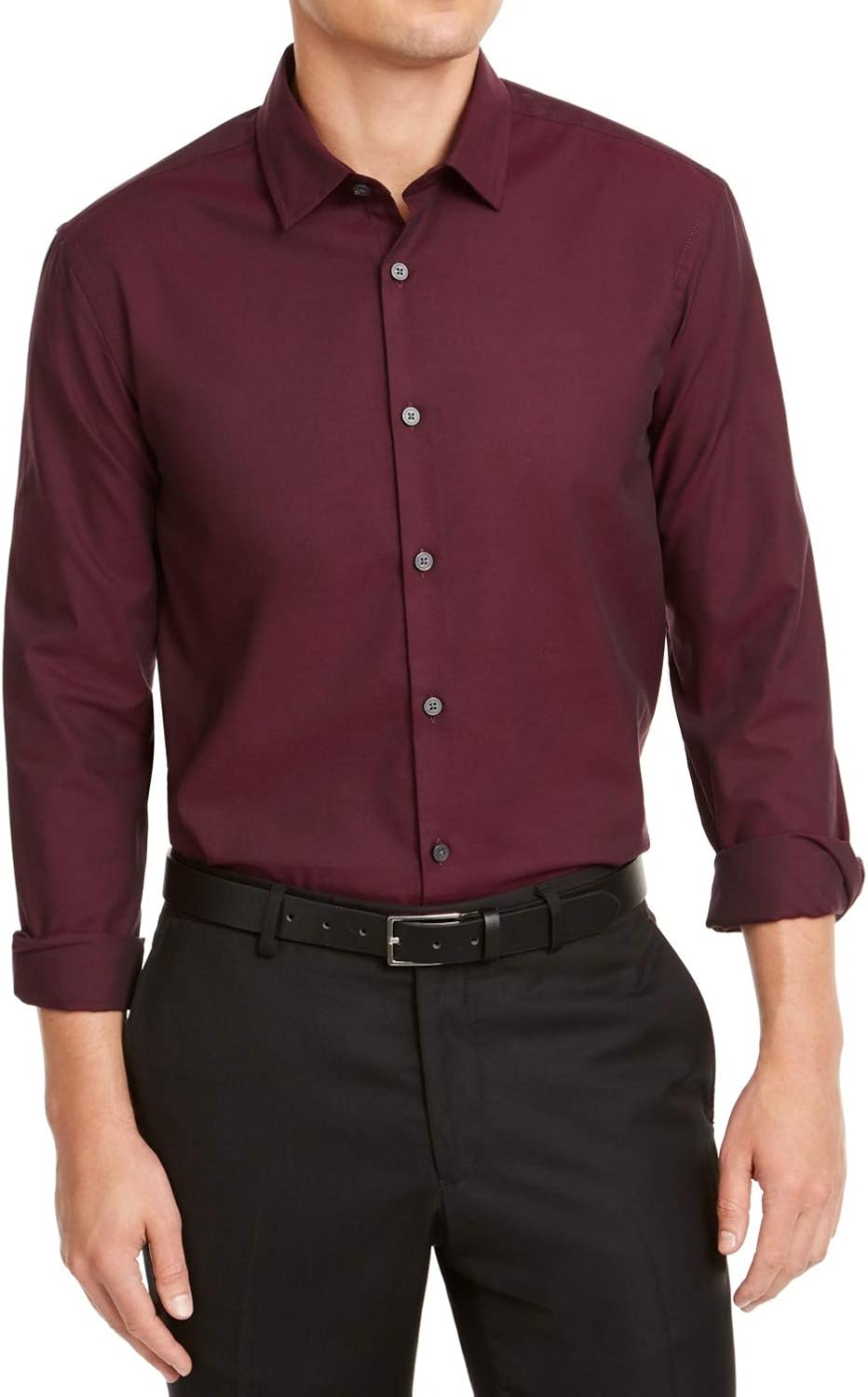 stretch button down