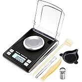 Fuzion Milligram Scale 50/0.001g, Mg Scale with 20g Cal Weight, Micro Scale, Powder Scale for Reloading