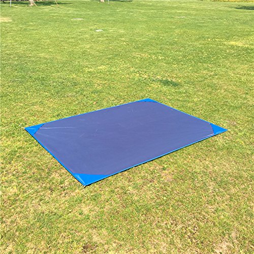 Survivalist 1-4 person Ultralight PU4000 Waterproof Footprint Trap 5â€™ x 6.5â€™ Tent Mat Durable Picnic Ground Sheet Beach Rain Fly Blanket for Camping Hiking