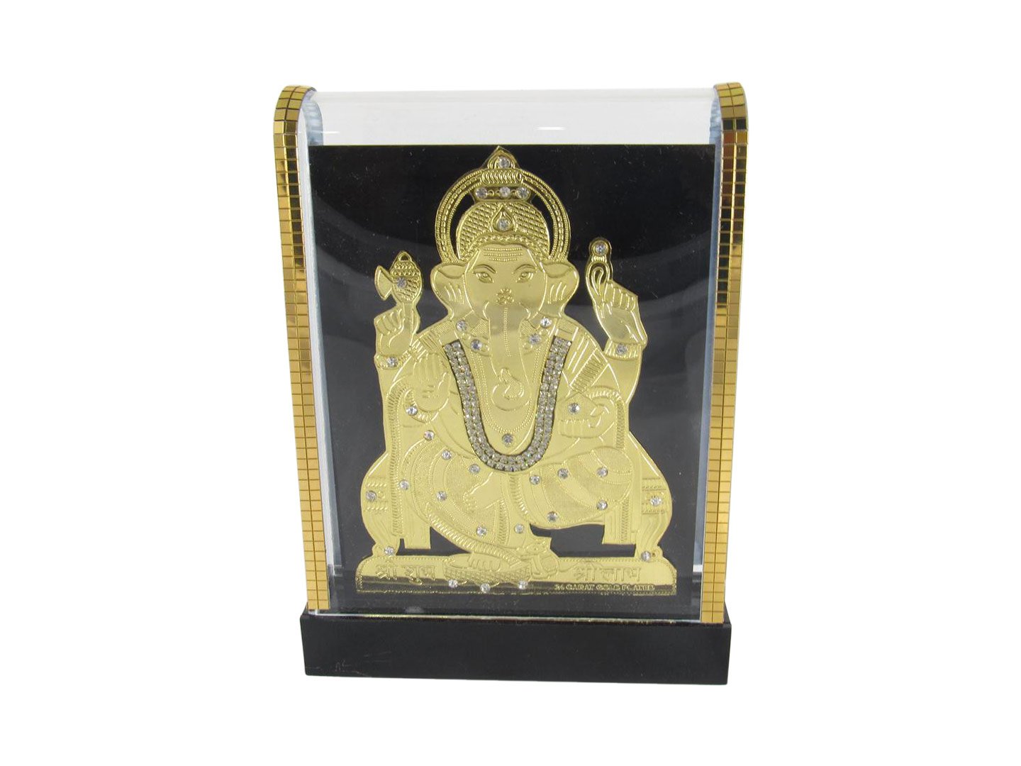 Buy GoldGiftIdeas 24K Gold Plated Lord Ganesha Photo Frame for Gift