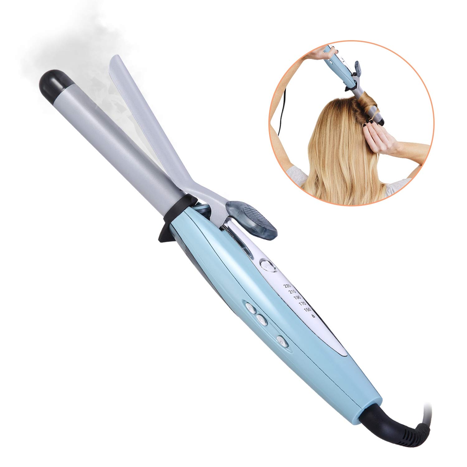 babyliss curling iron auto shut off