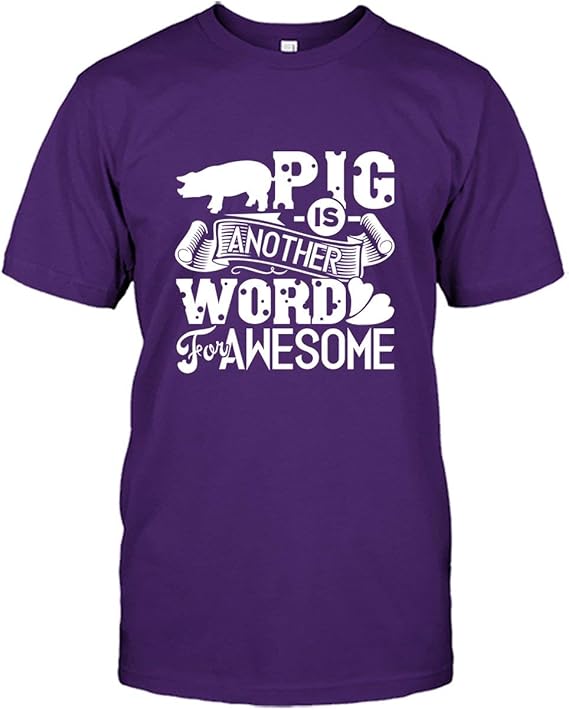 Amazon Pig Is Another Word For Awesome Shirt Tee Shirt Short Sleeve Shirts Clothing