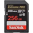 SanDisk 256GB Extreme PRO SDXC UHS-I Memory Card - C10, U3, V30, 4K UHD, SD Card - SDSDXXD-256G-GN4IN, Dark gray/Black