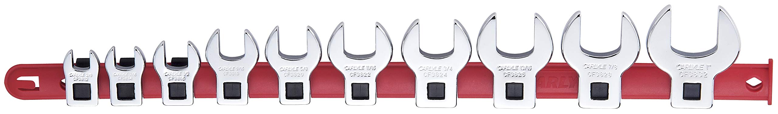 Carlyle Hand Tools Spanner Set - Combination Crow's Foot - Metric - 10 Piece