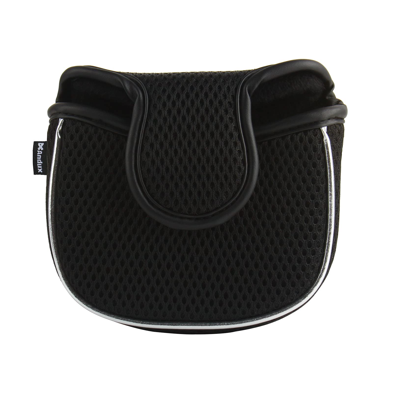 Andux Mesh Heel-Shafted Mallet Putter Cover Golf Putter Head Covers Black, Square MT/TG14 — image 1