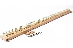 Authentic Knitting Board 38" Knitting Loom, for Blankets, Adjustable, Single Knit and Double Knit
