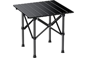 EYPINS Ultralight Camping Table Foldable - Small Beach Table, No-Wobble, 3.7 lbs Portable Compact with Carry Bag,Carbon Steel
