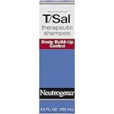 Neutrogena T/Sal Shampoo, Therapeutic Dandruff Control, 4.5 Fl. Oz | Scalp Build-up Shampoo, 3% Salicylic Acid, Scalp Psoriasis Treatment, Seborrheic Dermatitis Shampoo, Fragrance Free
