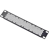 GeeekPi Vented 1U Blank Panel Metal Rack Mount for DeskPi RackMate T1/T0/T2 and 10 Inch Server Rack/Network Cabinet