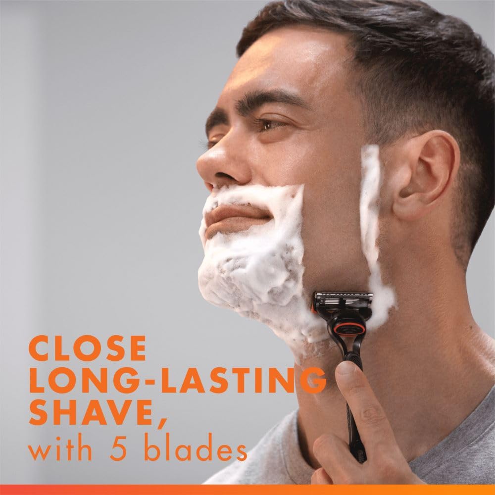 Gillette Fusion5 Razor for Men, 1 Gillette Razor, 10 Blade Refills