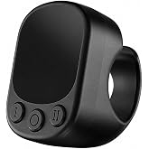 KingletBo Bluetooth Scrolling Ring Remote for TikTok, Page Turner for Reading Apps on iPhone, iPad &amp; Android, Camera Shutter Remote, USB-C Rechargeable (Black)