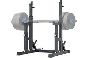 ASDJAKZP Adjustable Squat Rack Stand, Multi-Function Sturdy Steel Portable Barbell Rack with Thickened Gasket, Weight Lifting