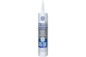 GE Silicone 1 Window & Door, White All Purpose Sealant, 298 ml Cartridge, Pack of 1