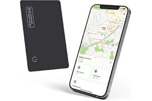 Eelexa Wallet Tracker Card, Rechargeable Thin Finder, Works with Apple Find My (iOS Only), Item Locator for Luggage Tags, Passports, Phone, IP68 Waterproof
