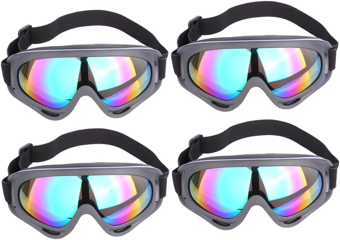 BSPAS 4Pcs Safety Goggles Anti-fog Anti-scratch Protective Googles Glasses for Nerf Game Toy