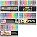 Artist's Choice Gel Pens Set with Case Pack of 125 Individual Colors Quantity