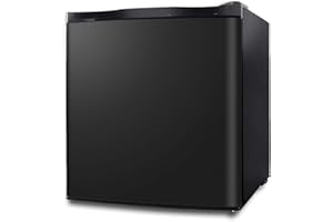 Northair Upright Freezer - 1.1 Cu Ft with Removable Shelf - Adjustable Door Hinge and Feet - Quiet Mini Freezer - Black