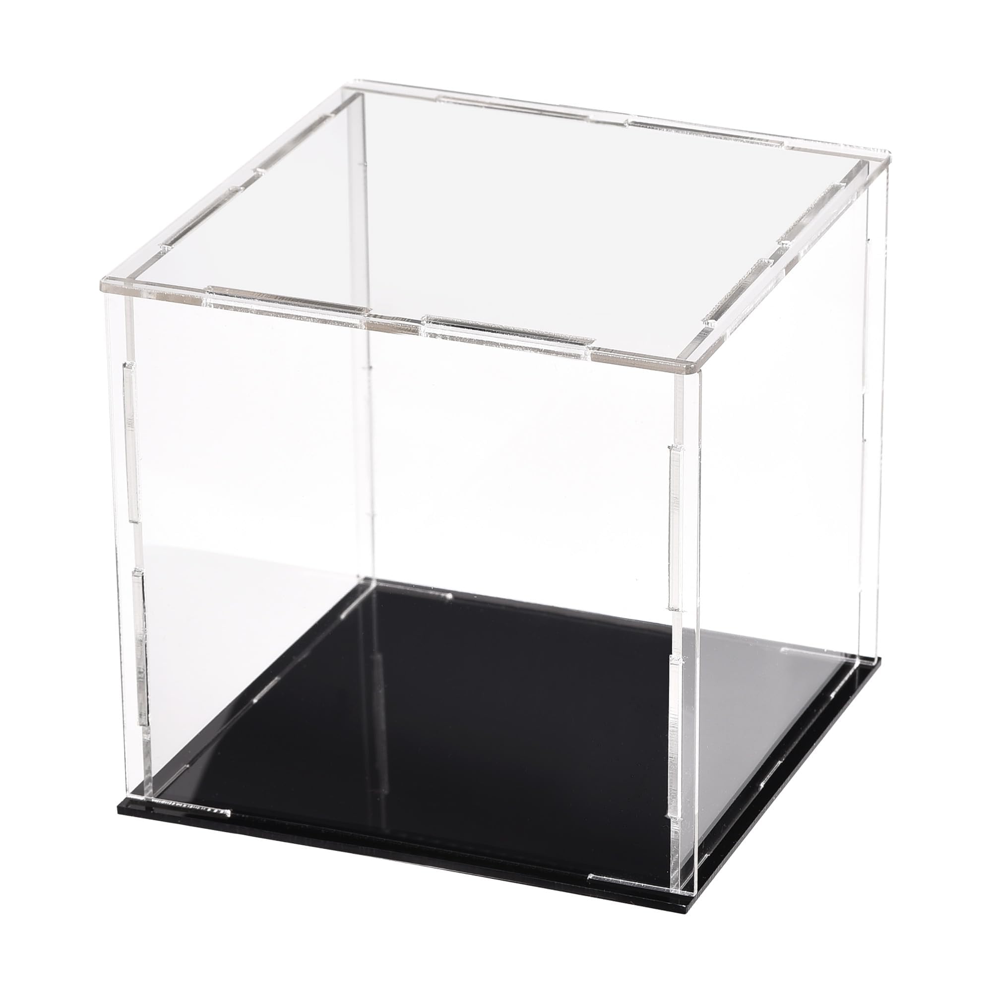 Unifizz Acrylic Clear Display Case Box Dustproof Protection Showcase Cube Collectibles Show Box 3.9x3.9x3.9inch