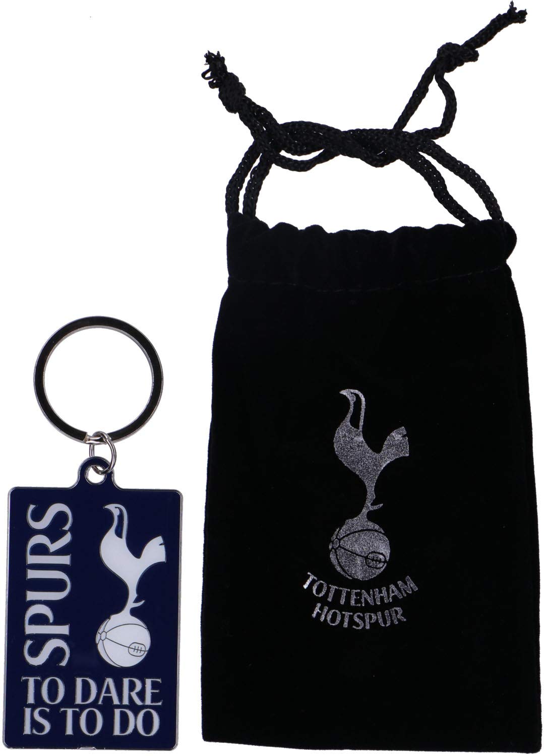 Official Tottenham"To Dare Is To Do" Keyring In Velvet Gift Bag limited tock