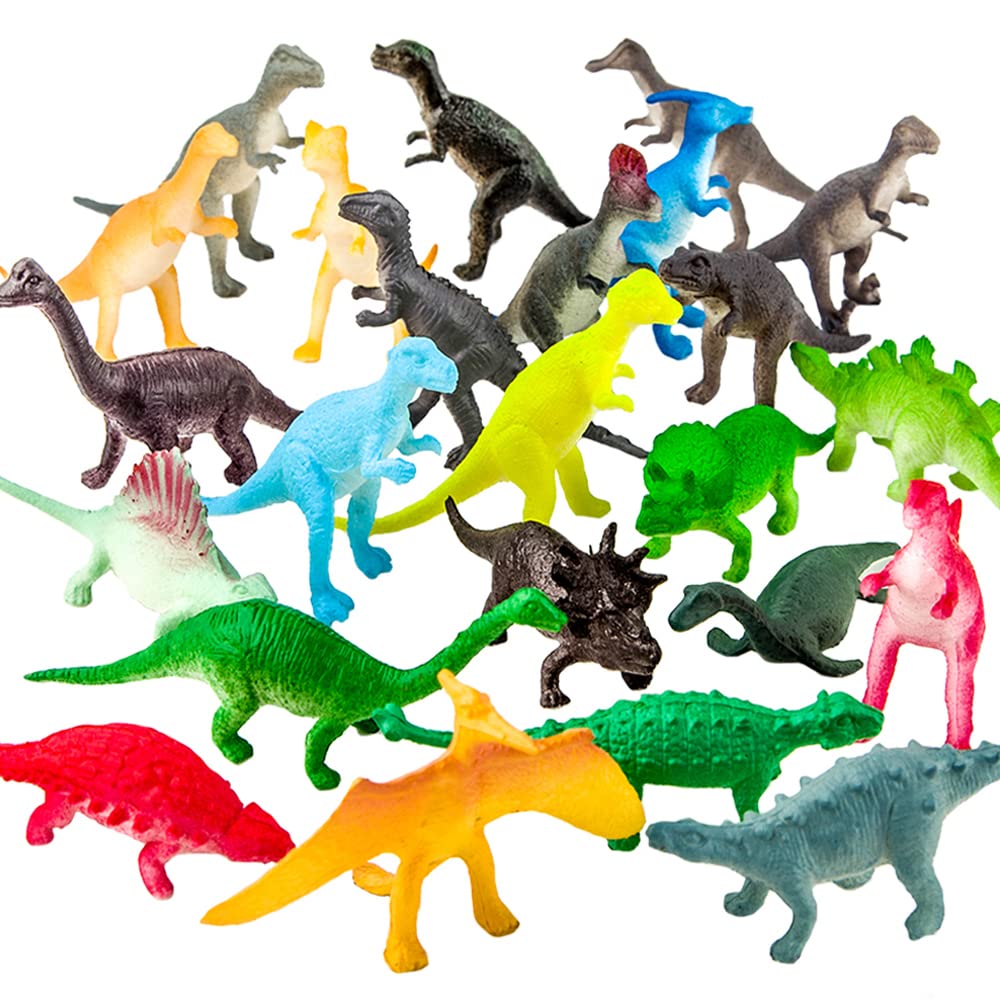72 Piece Mini Dinosaur Figures Set for Kids Education,Assorted Vinyl Plastic Dinosaur Figure, Dino Dinosaur Playset Toys For Boys Cupcake Toppers Party Favors Learning Resources