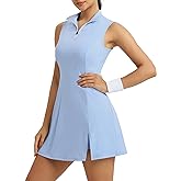 Fengbay Tennis Dresses for Women,Golf Dress with Shorts and Pockets for Athletic Dress Sleeveless Workout Dress