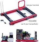 Kafuty ATX Motherboard Open Frame Case DIY Aluminum Alloy Bare Bones PC view 2