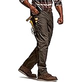 CQR Men's Quick Dry Work Pants, Water Resistant Outdoor Tactical Pants, Lightweight Stretch Cargo Hiking Pants