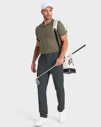 SNOWTEN Mens Golf Pants Classic Fit Stretch Work