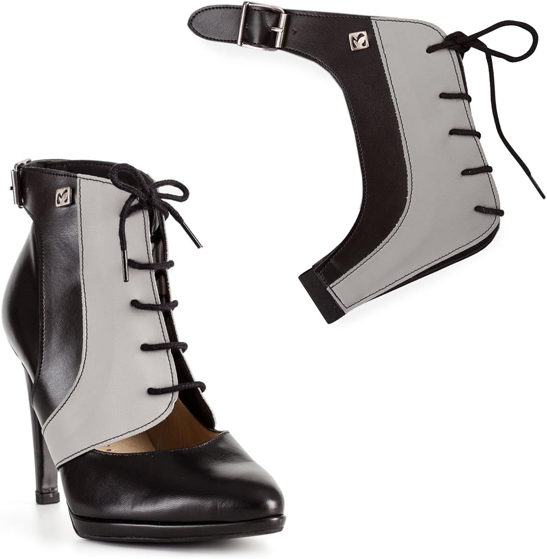 Lace Up Shoe Accessories to Wear Over High Heels. Detachable Shoe Straps for Comfort in High Heels (Size S,M,L) Available in Grey, Pink and Leopard Print