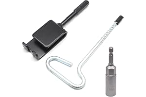 Qjaiune Universal Ice Anchor Tool Ice Anchor Drill Adapter Kit, 1 Ice Fishing Shelter Stake Nail 1/4" Adapter, Ice Fishing Accessories and Equipment, Ice Shanty Anchors for Ice Fishing Shelter Tent