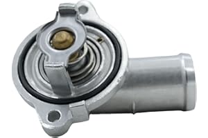 Torquizo Aluminium Coolant Thermostat Housing Assembly for Chrysler 300, Dodge Challenger, Charger 3.6L 2011-2022 (Replaces #5184977AD, 5184977AE, 5184977AG, 824-203)