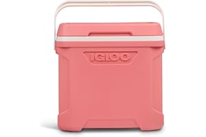 Igloo Profile II 30 Qt Hard Cooler | Insulated Ice Chest | Flamingo Pink