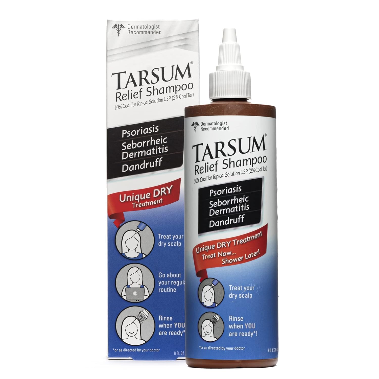 Photo 1 of Tarsum Extra Strength Psoriasis Shampoo - Coal Tar Shampoo and Conditioner for Scalp Psoriasis, Seborrheic Dermatitis, Severe Dandruff, & Eczema - Exfoliating Relief for Flaky, & Itchy Scalp (8 oz)